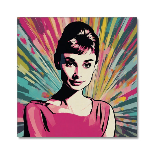 Audrey Hepburn  Elegant Canvas